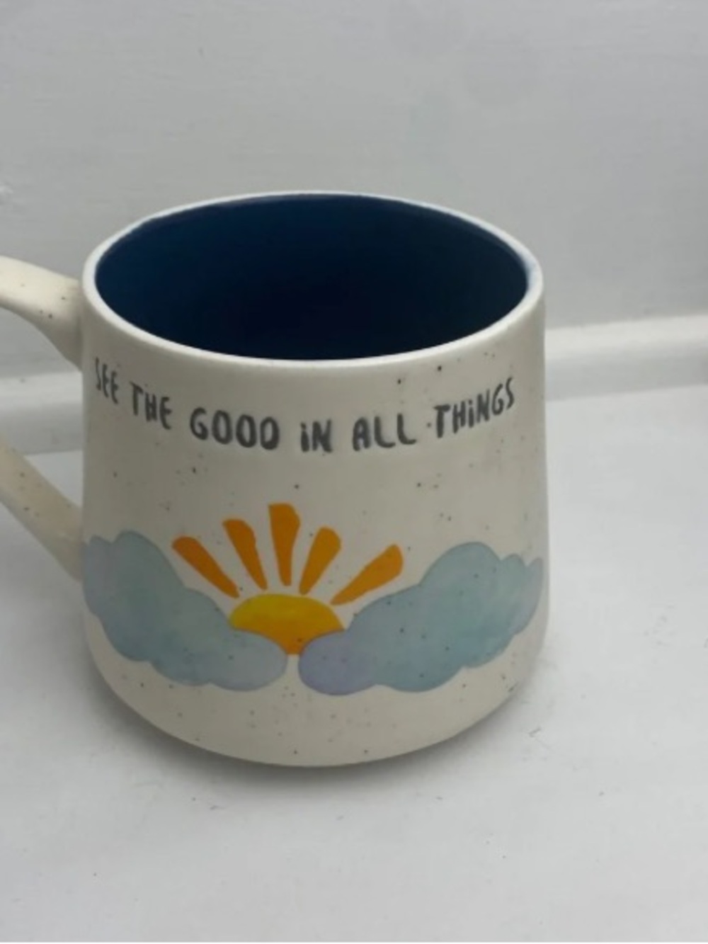 Good Day For A Good Day Coffee Mug‎ See The Good In All Things Blue Interior